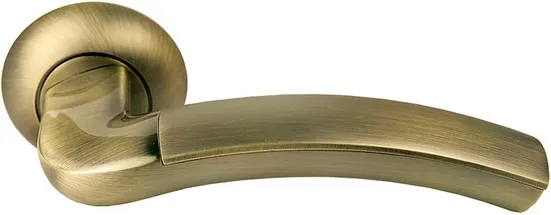ПАЛАЦЦО, ручка дверная MH-02 MAB/AB, цвет бронза/ант.бронза фото купить Южно-Сахалинск