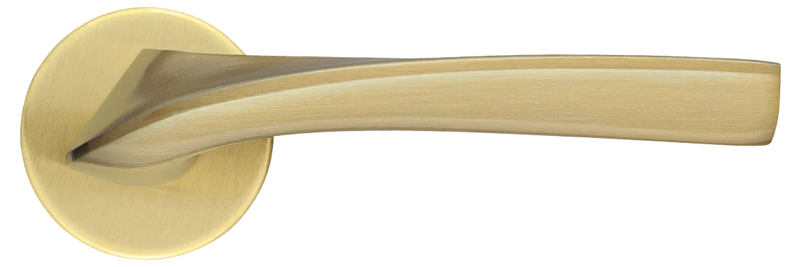 COMETA R5 OSA,  ручка дверная, цвет -  матовое золото фото купить в Южно-Сахалинске