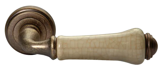 UMBERTO, ручка дверная MH-41-CLASSIC OMB/CH, цвет-старая мат.бронза/шампань фото купить Южно-Сахалинск