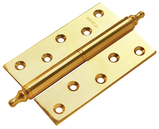 MB 120X80X3.5 PG R C, петля латунная с коронкой правая, цвет - золото фото купить Южно-Сахалинск