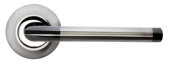КОЛОННА, ручка дверная MH-03 SN/BN, цвет - бел. никель/черн. никель фото купить в Южно-Сахалинске