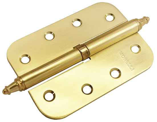 MS-C 100X70X2.5 SG R, петля стальная скругленная правая, цвет - мат.золото фото купить Южно-Сахалинск
