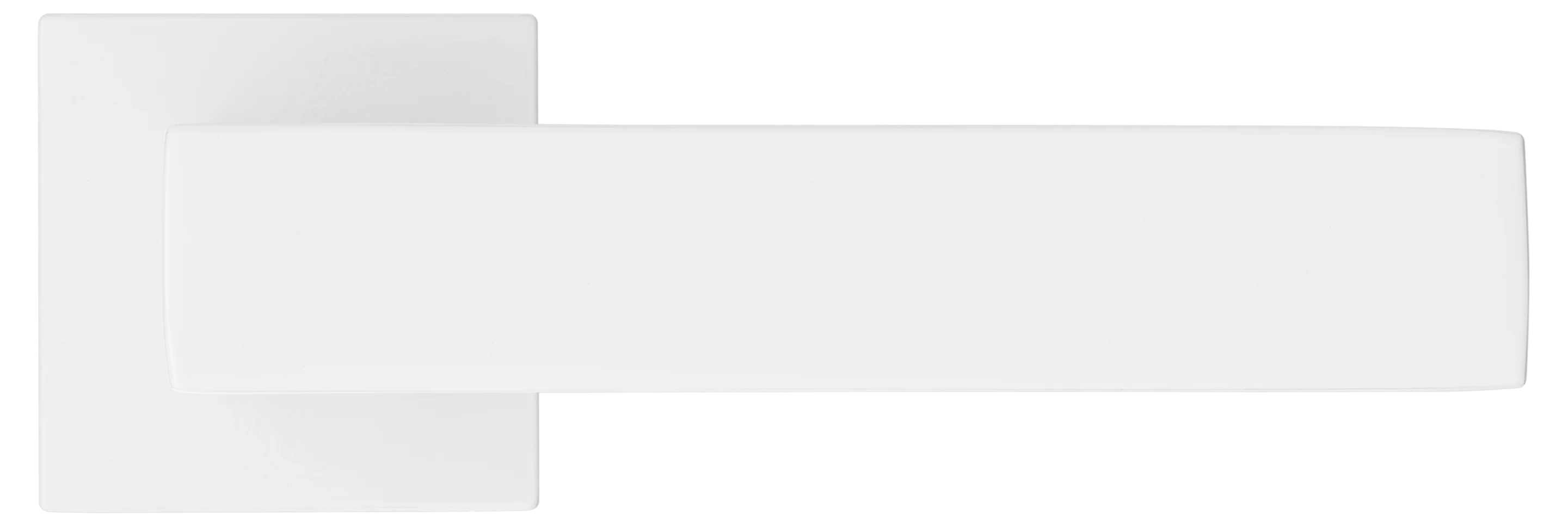 MIRA, ручка дверная на квадратной розетке MH-54-S6 W, цвет - белый фото купить в Южно-Сахалинске