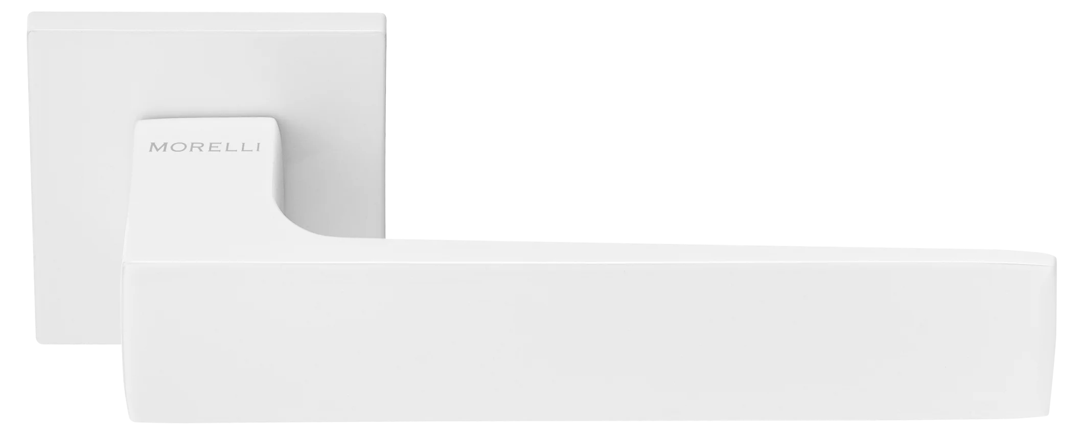 MIRA, ручка дверная на квадратной розетке MH-54-S6 W, цвет - белый фото купить Южно-Сахалинск