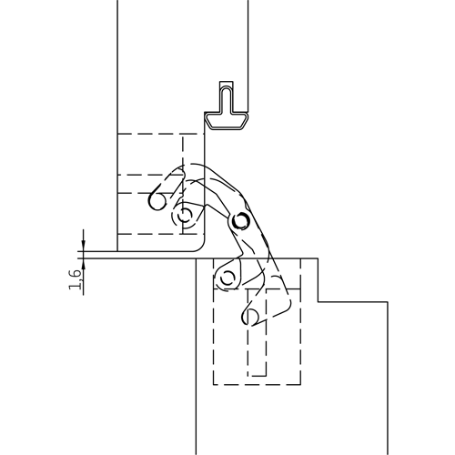 HH-19 B, скрытая петля, цвет - черный фотомореллиЮжно-Сахалинск