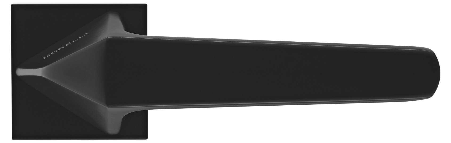 SOUK ручка дверная на квадратной розетке 6 мм, MH-55-S6 BL, цвет - черный фото купить в Южно-Сахалинске