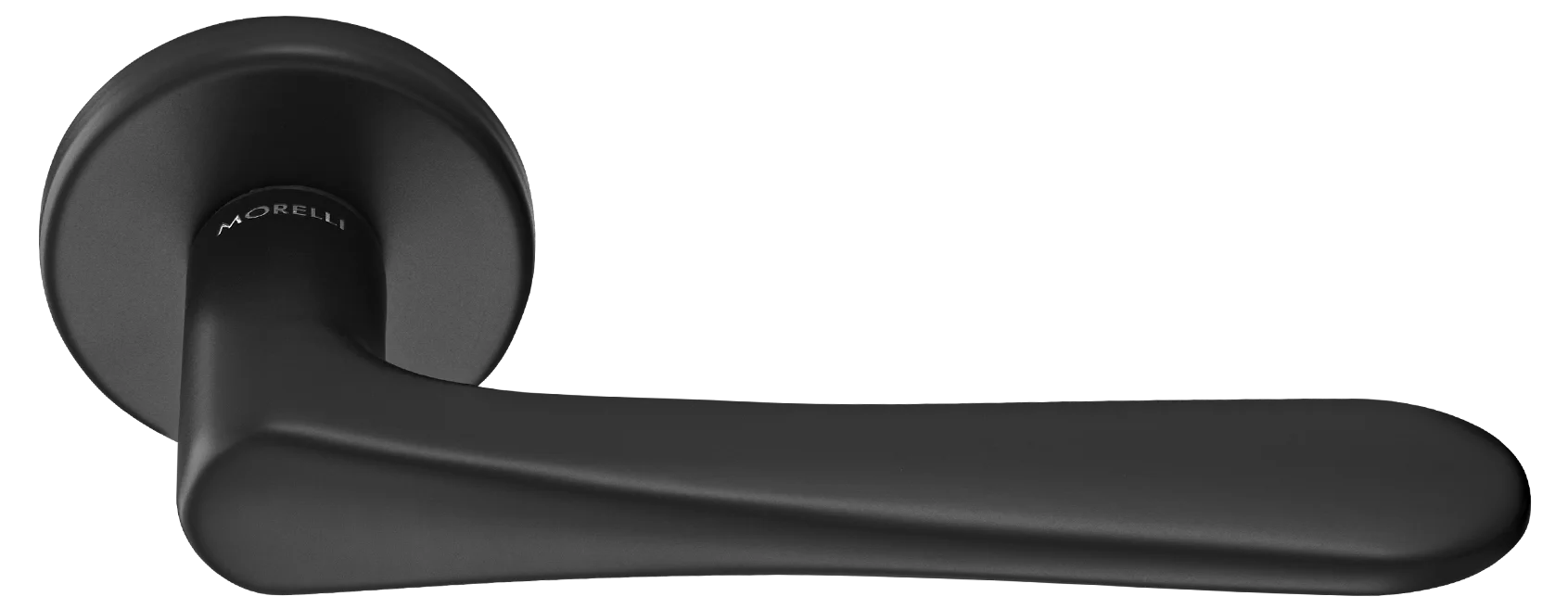 AULA R5 NERO, ручка дверная на розетке 7мм, цвет -  черный фото купить Южно-Сахалинск