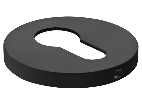 Накладка на ключевой цилиндр, на круглой розетке 6 мм, MH-KH-R6 BL, цвет - чёрный фото купить Южно-Сахалинск