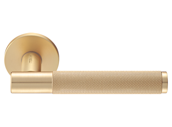 Ручка дверная "AZRIELI" на круглой розетке 6 мм, MH-57-R6T MSG, цвет - мат. сатинированное золото фото купить Южно-Сахалинск