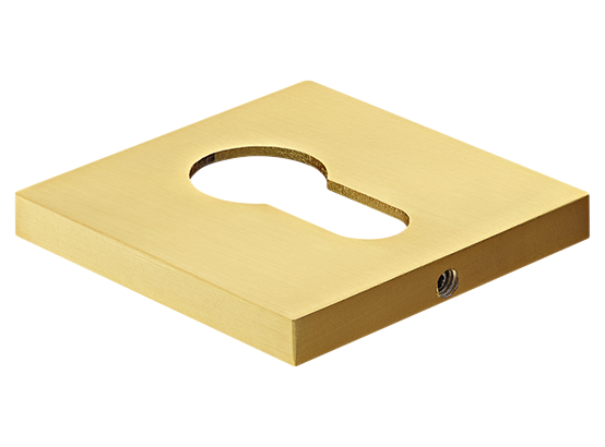 Накладка на ключевой цилиндр, на квадратной розетке 6 мм, MH-KH-S6 MSG, цвет - мат. сатинированное золото фото купить Южно-Сахалинск