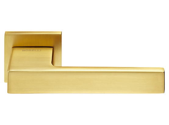 LOT ручка дверная на квадратной розетке 6 мм MH-56-S6 MSG, цвет - мат.сатинированное золото фото купить Южно-Сахалинск